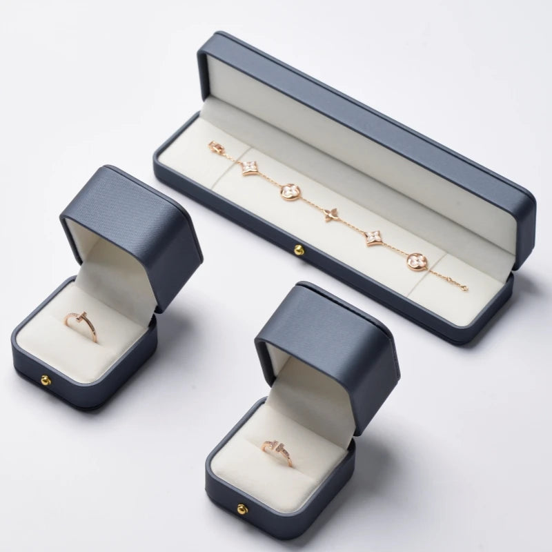 Boîte Bijoux Velours Mariage Coffret Cadeau