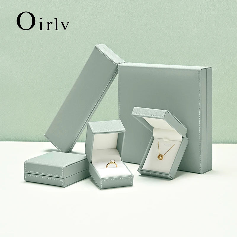 Boîte Bijoux Velours Vert Coffret Mariage