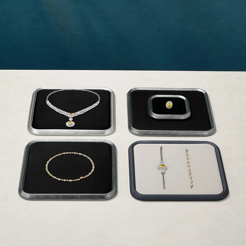 Plateau Bijoux Cuir PU Comptoir Vitrine