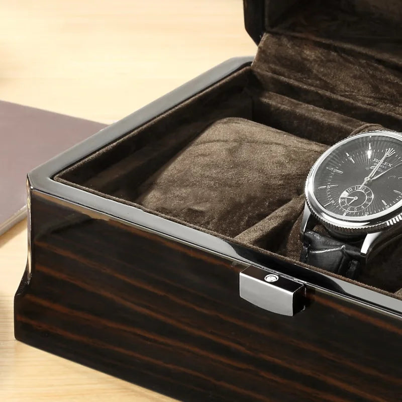 Boîte Montre Bois 3 Emplacements Coffret