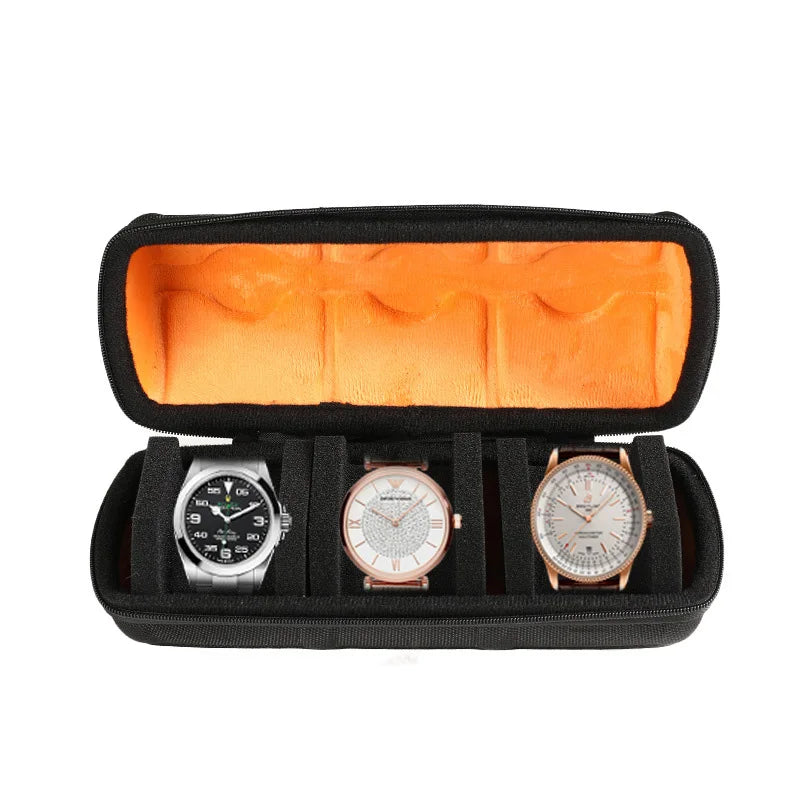 Étui Montre Cuir Rigide Voyage 1 à 10 Places