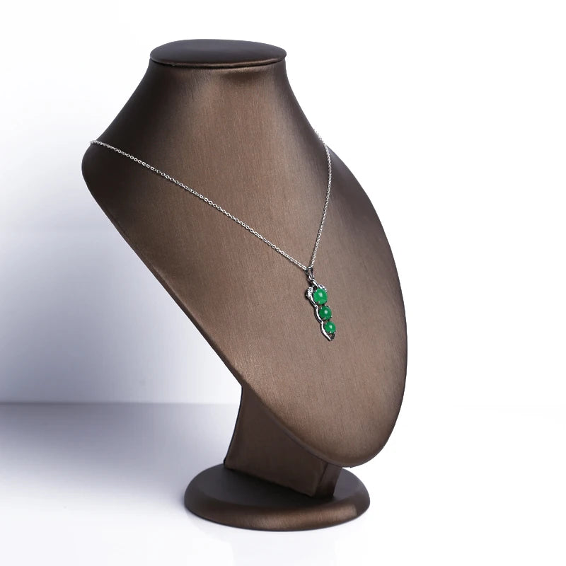 Présentoir Cuir PU Collier Bague Bracelet Pendentif Vitrine