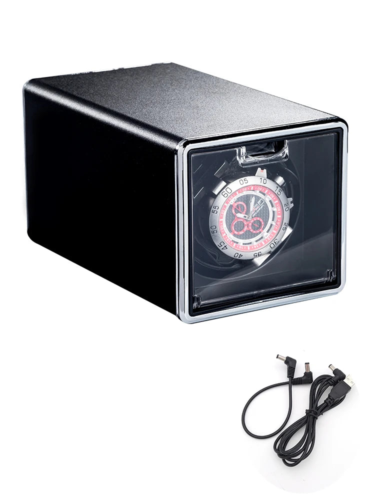 Remontoir Montre Métal Cuir USB Batterie