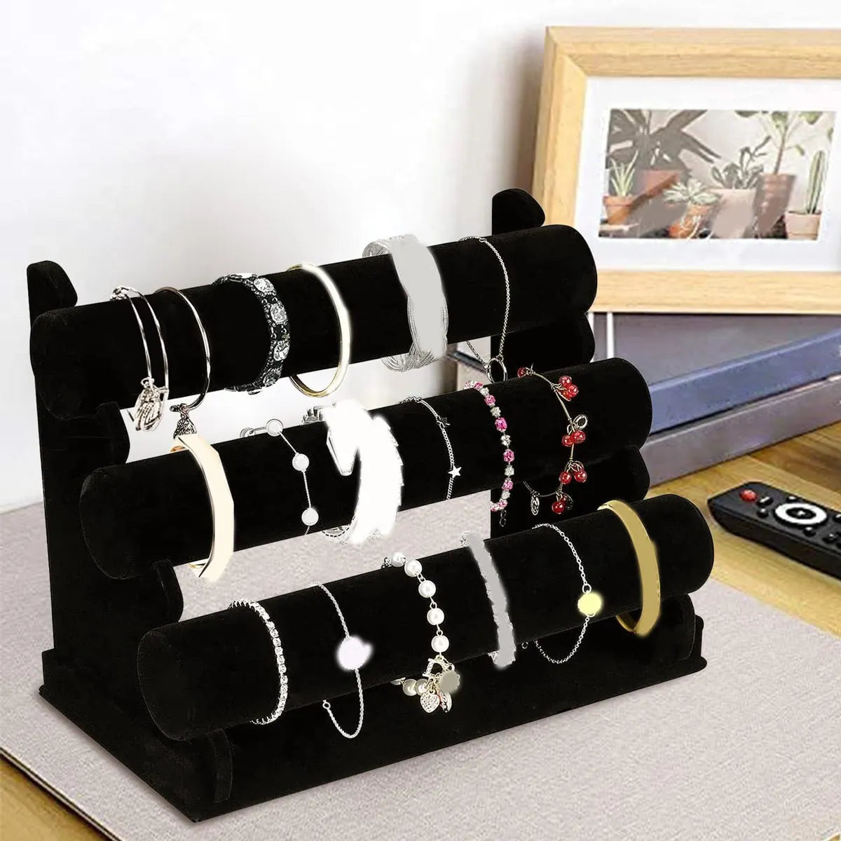 Présentoir Velours Bracelet Collier Montre Couches