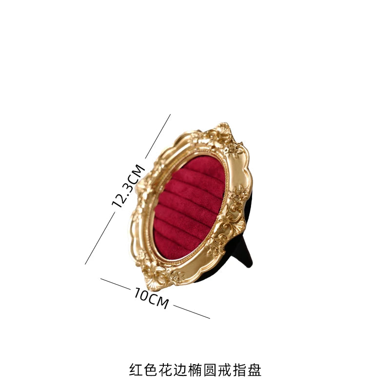 Plateau Bijoux Cuir Rouge Photo Studio