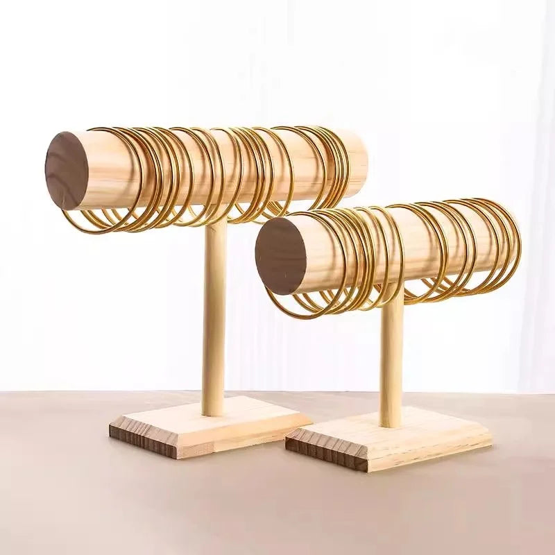 Présentoir Bois Dur Barre T Bracelet Montre