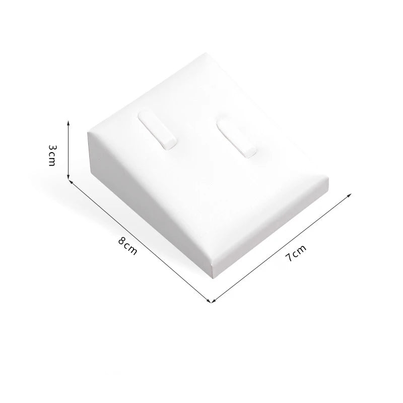 Présentoir Bijoux Cuir Blanc Multifonction