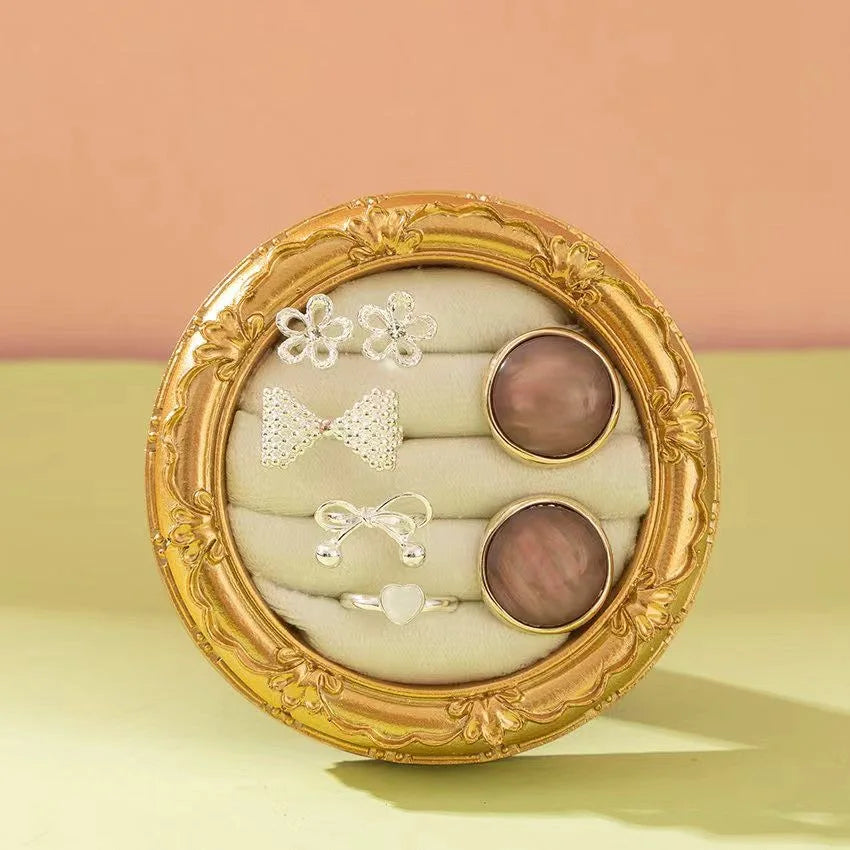 Présentoir Bijoux Velours Suspendu Vintage