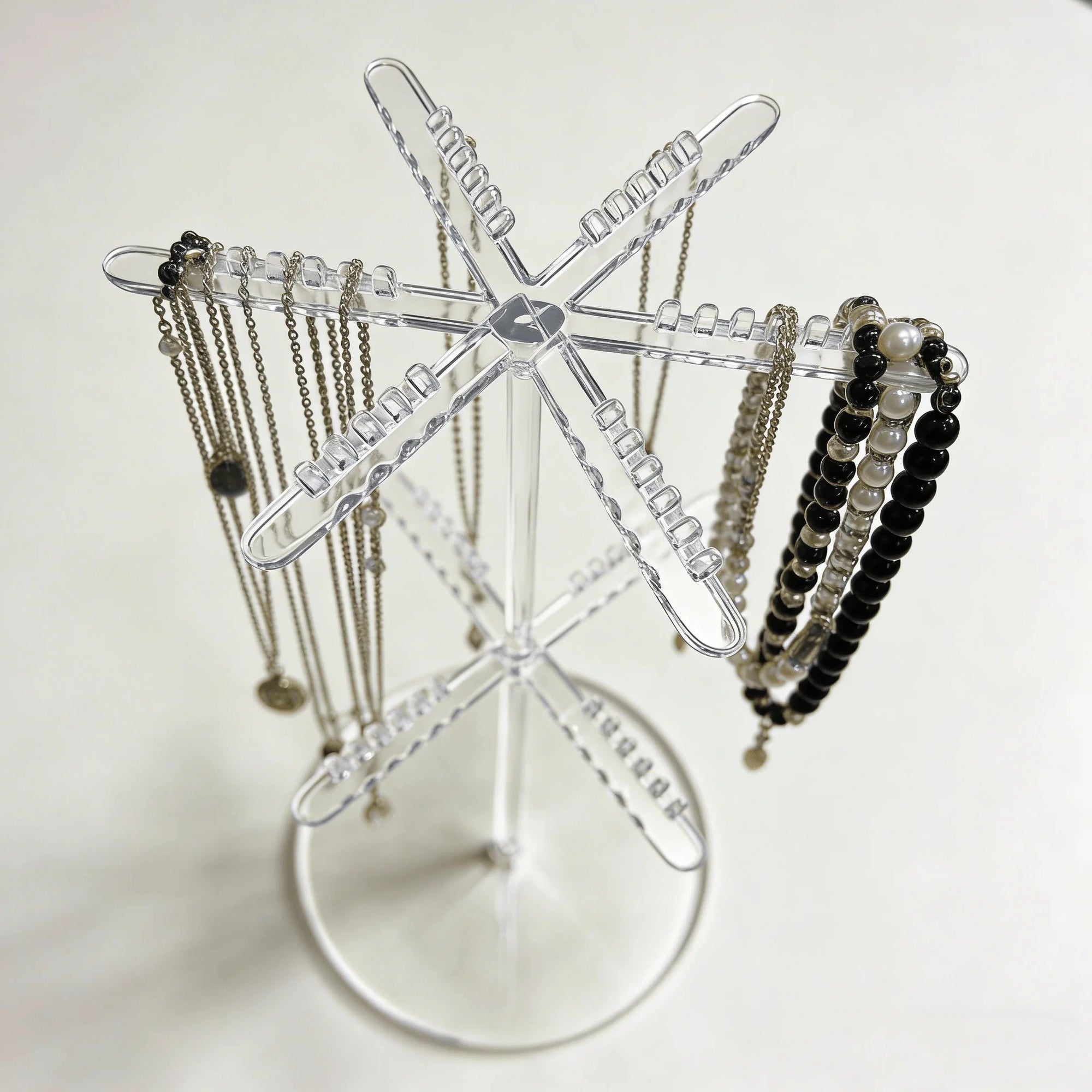 Présentoir Collier Vitrine Plastique Transparent