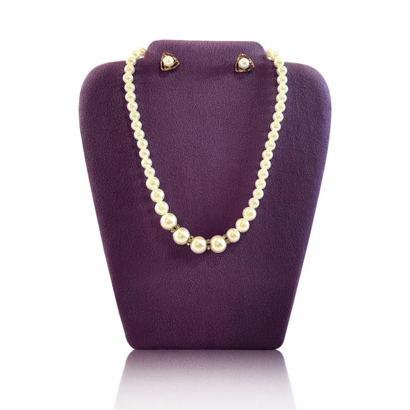 Présentoir Collier Velours Plat Multicolore