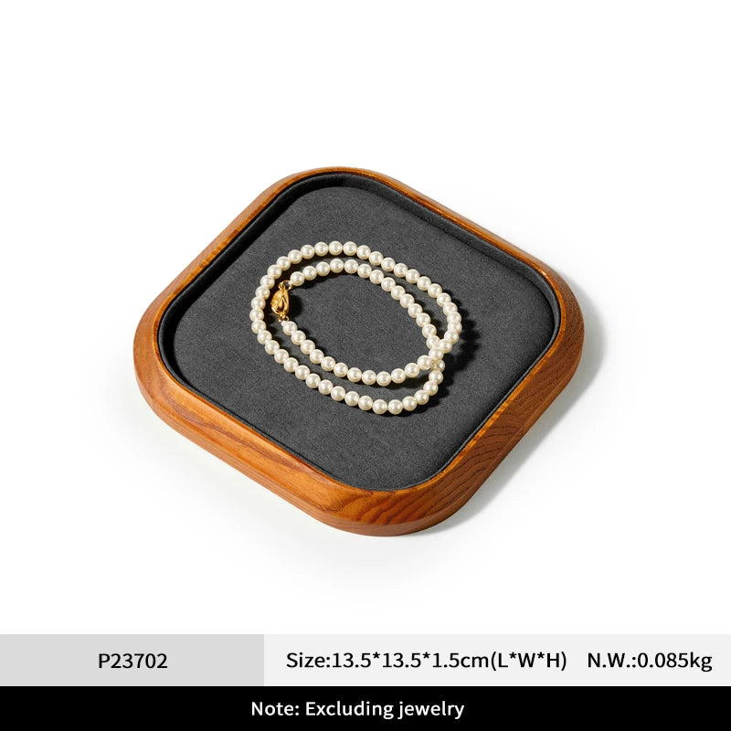 Plateau Bijoux Bois Massif Multi-Bijoux 13.5cm