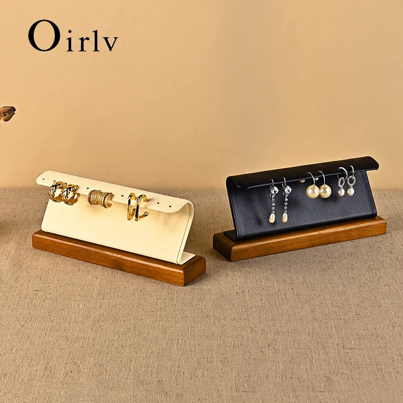 Présentoir Boucles Oreilles Bois Vitrine Bijoux