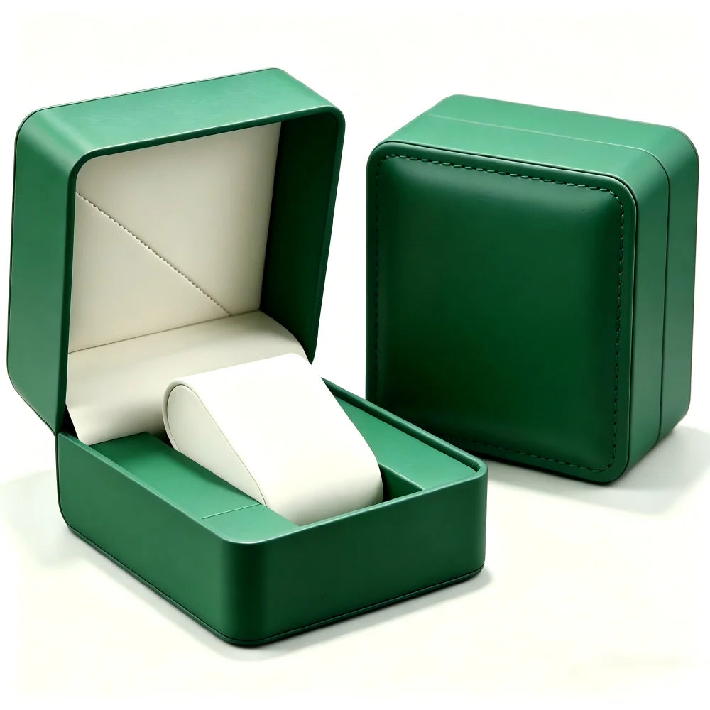 Étui Montre Cuir PU Coussin Coffret Cadeau