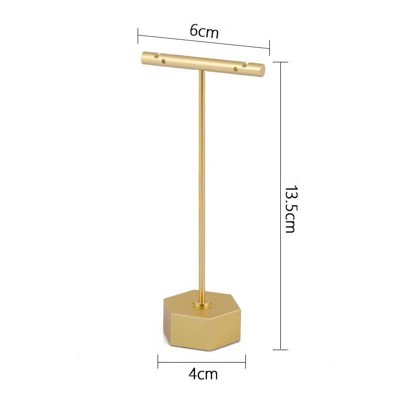 Présentoir Bijoux Métal Vert Doré Modulaire
