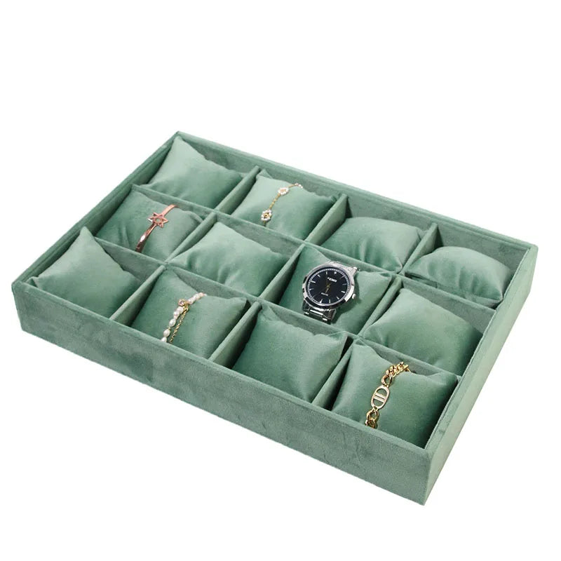 Présentoir Velours Montre Bracelet 12 Grilles