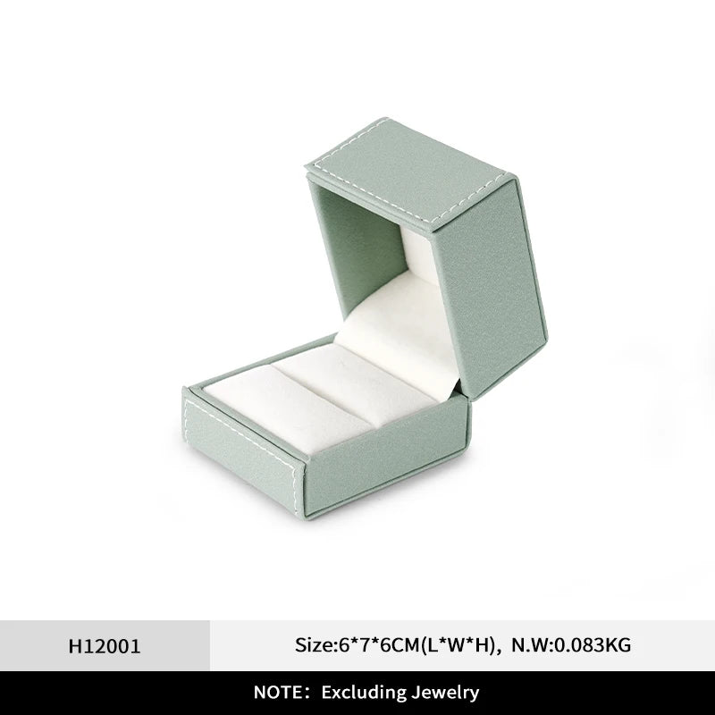 Boîte Bijoux Velours Vert Coffret Mariage