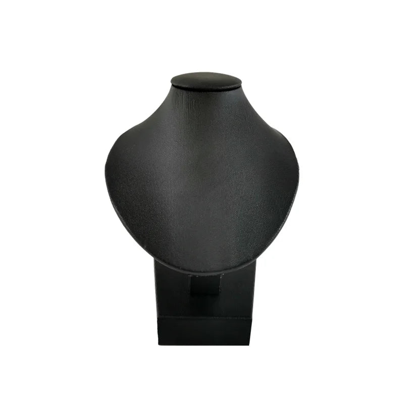 Présentoir Collier Buste Velours Plat Compact