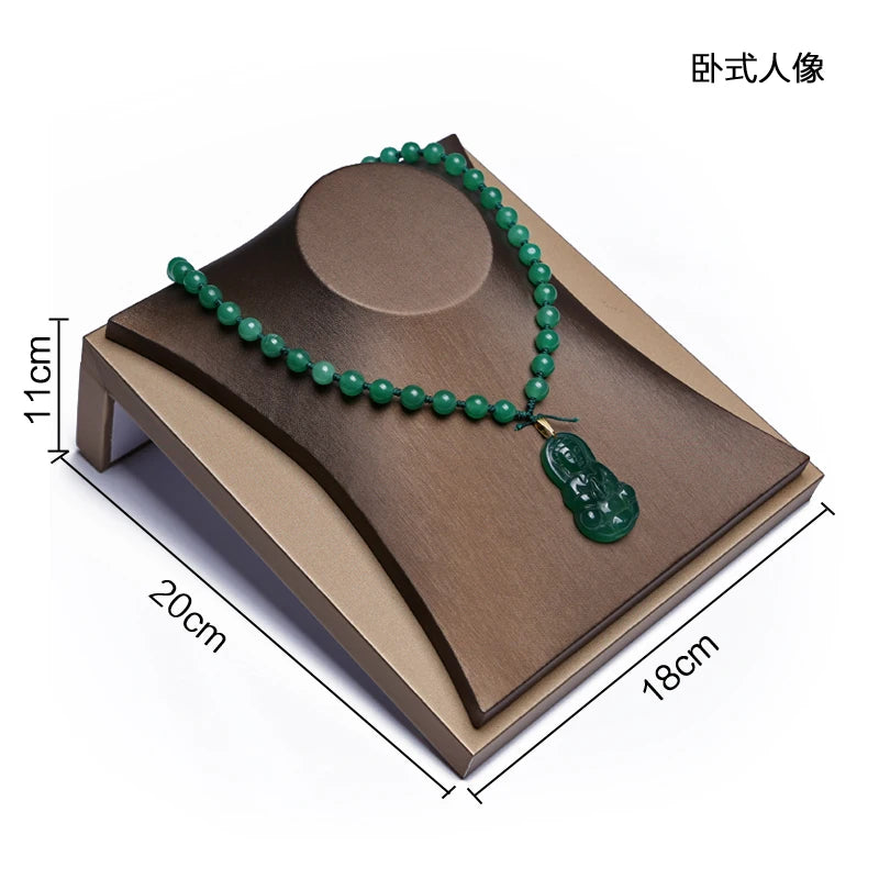Présentoir Cuir PU Collier Bague Bracelet Pendentif Vitrine