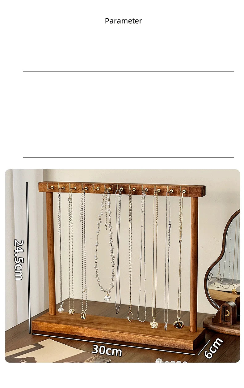Presentoir Collier Bois Rustique