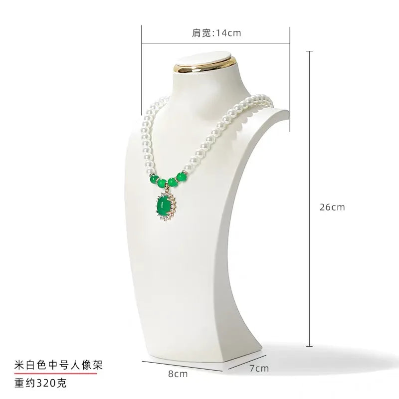 Buste Collier Cuir Premium Modulable Vitrine