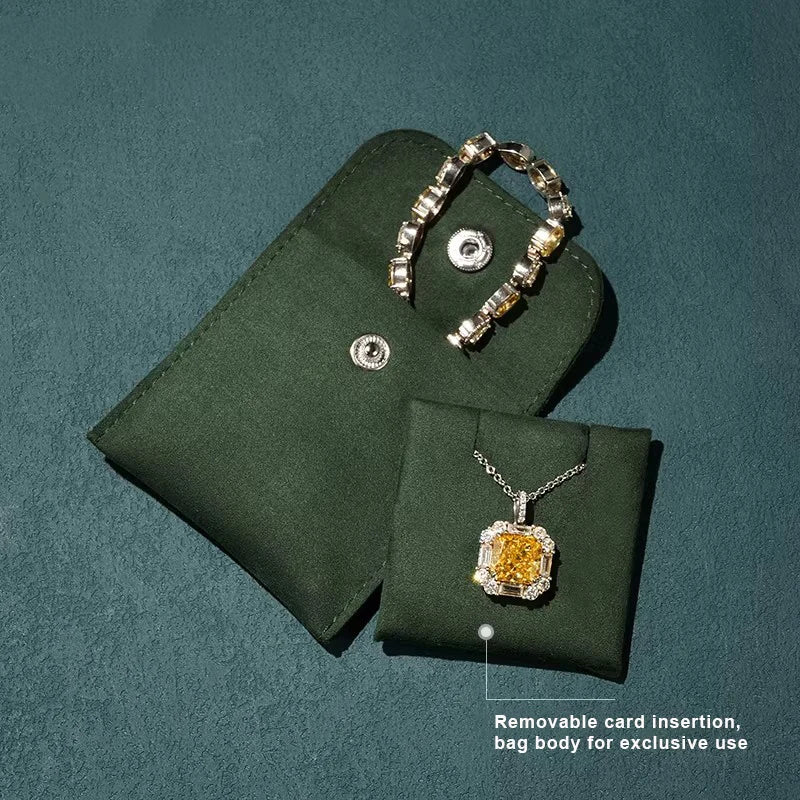 Pochette Bijoux Velours Cadeau Mariage Élégante