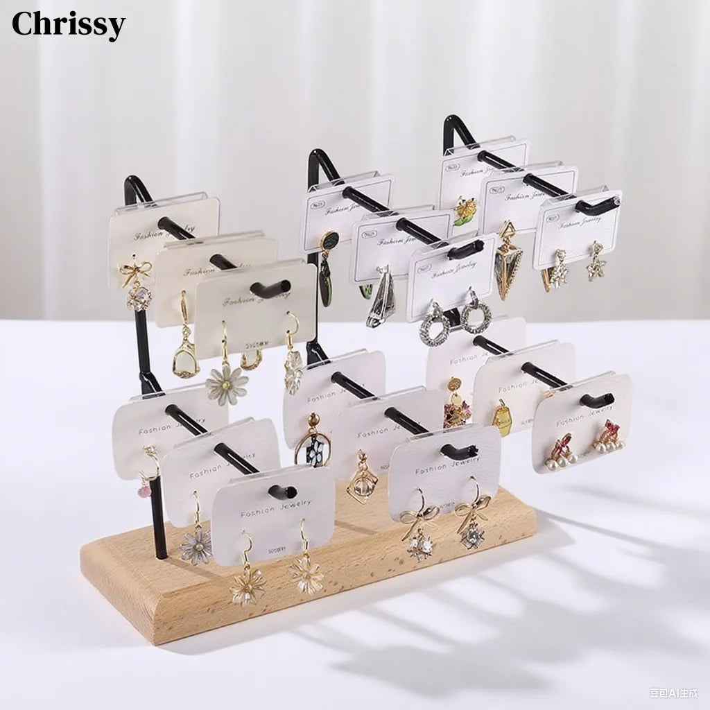 Porte Bijoux Bois Métal Crochet Multi Usages