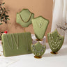 Coussin Vert Bijoux Métal Présentoir Vitrine Boutique