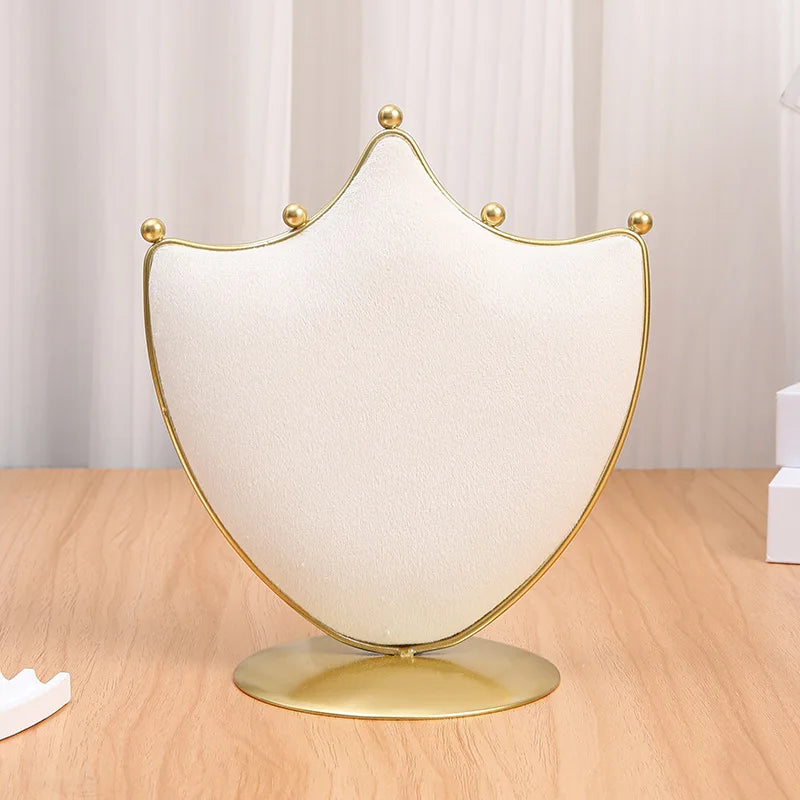 Coussin Bijoux Beige Métal Comptoir Vitrine