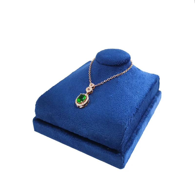 Présentoir Collier Velours Plat Luxe
