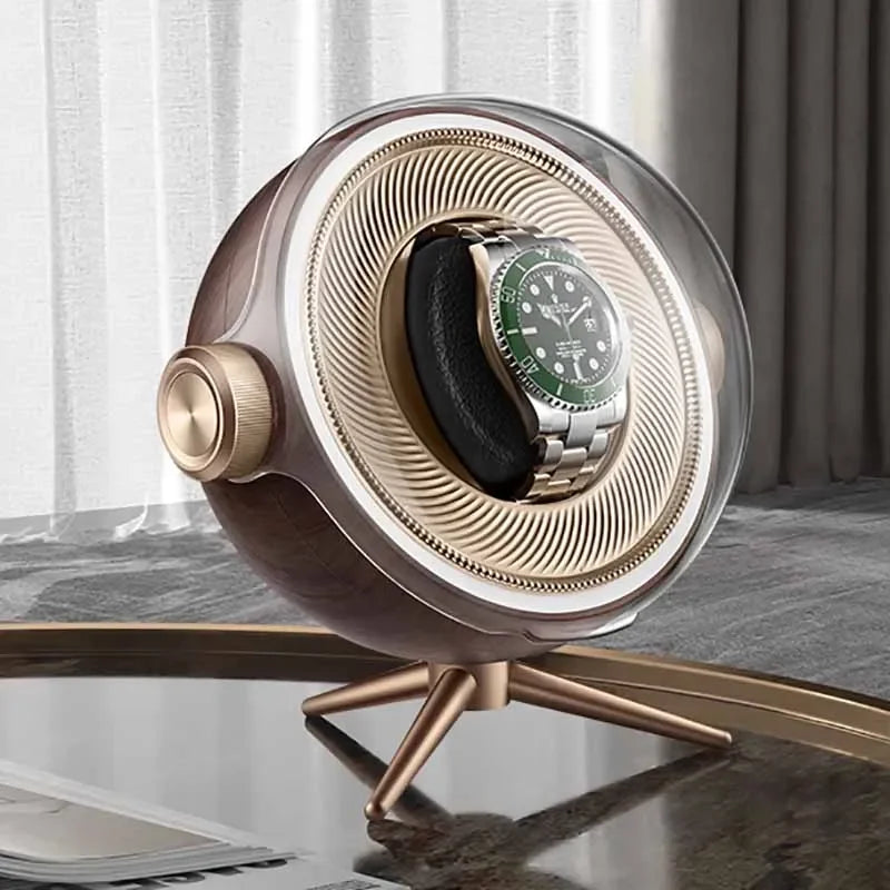 Remontoir Montre Acrylique LED Silencieux Anti-Magnétique
