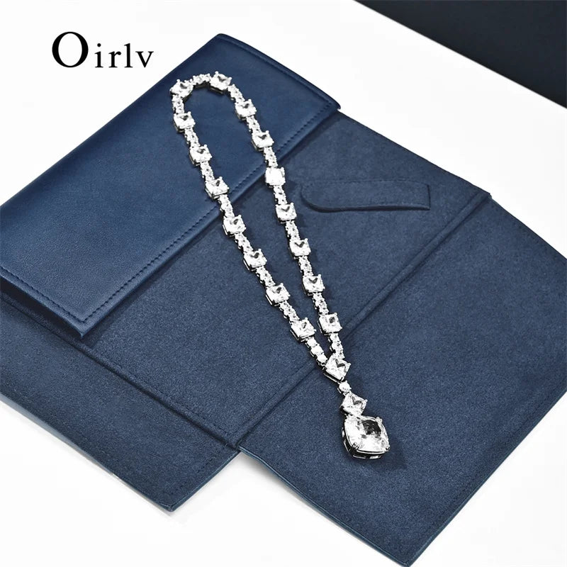 Pochette Collier Cuir Premium Voyage Bijoux