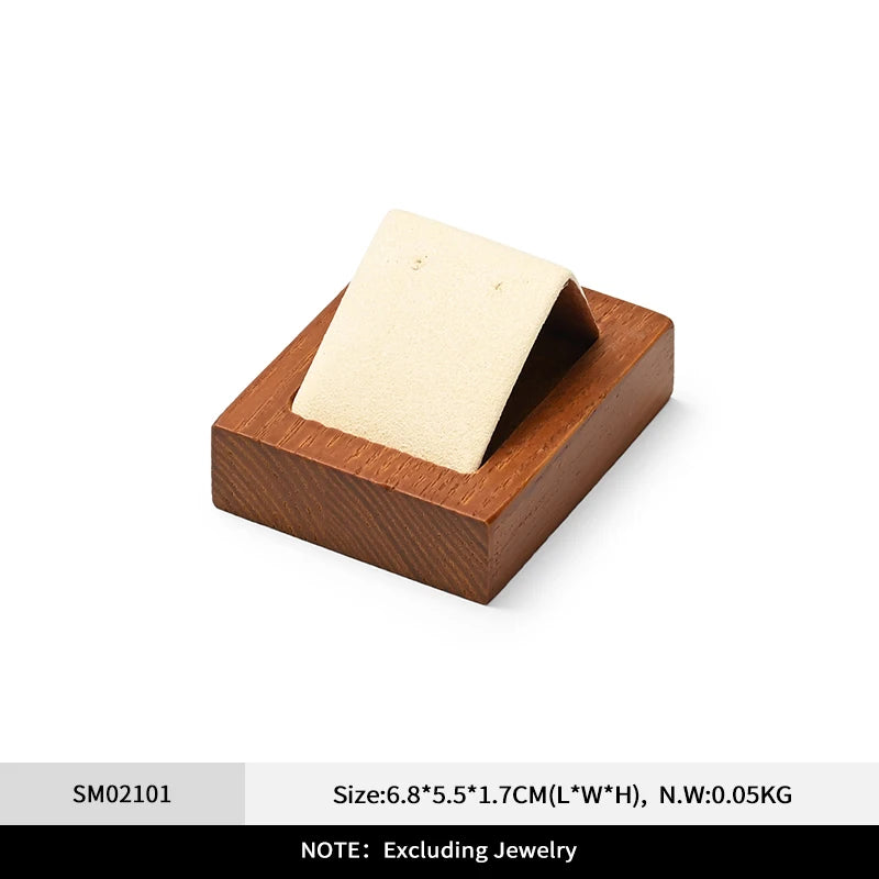 Présentoir Bijoux Bois Beige Collier Multifonctions