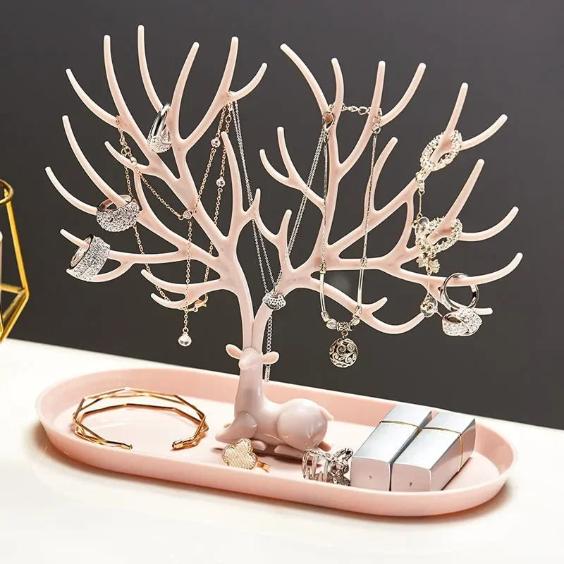 Porte Bijoux Acrylique Cerf Fantaisie