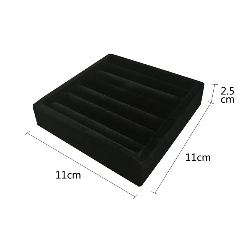 Plateau Bagues Velours Doux Organisateur Vitrine