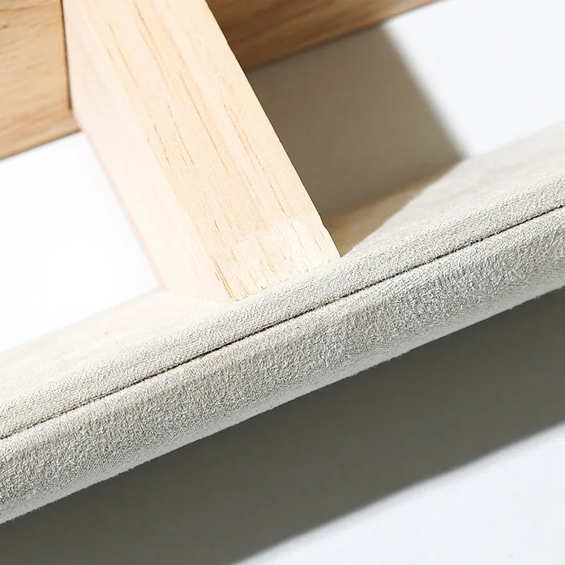 Buste Montre Bois Velours Cuir Vitrine