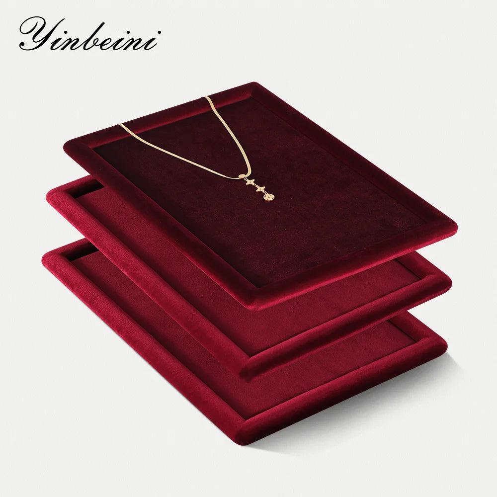 Plateau Bijoux Velours Plat Organisateur