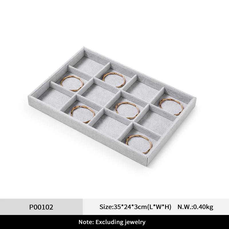 Plateau Bijoux Velours Empilable Doux Tendance