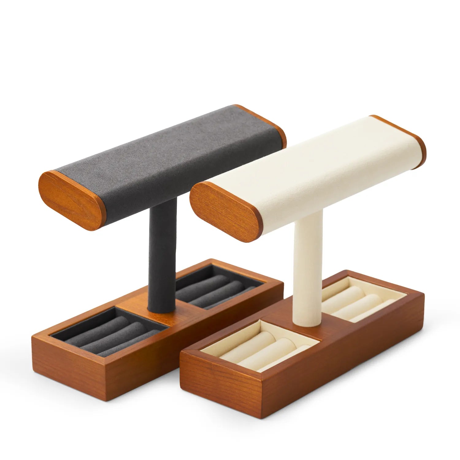 Porte Montre Femme Bois Cuir Vitrine Bijouterie