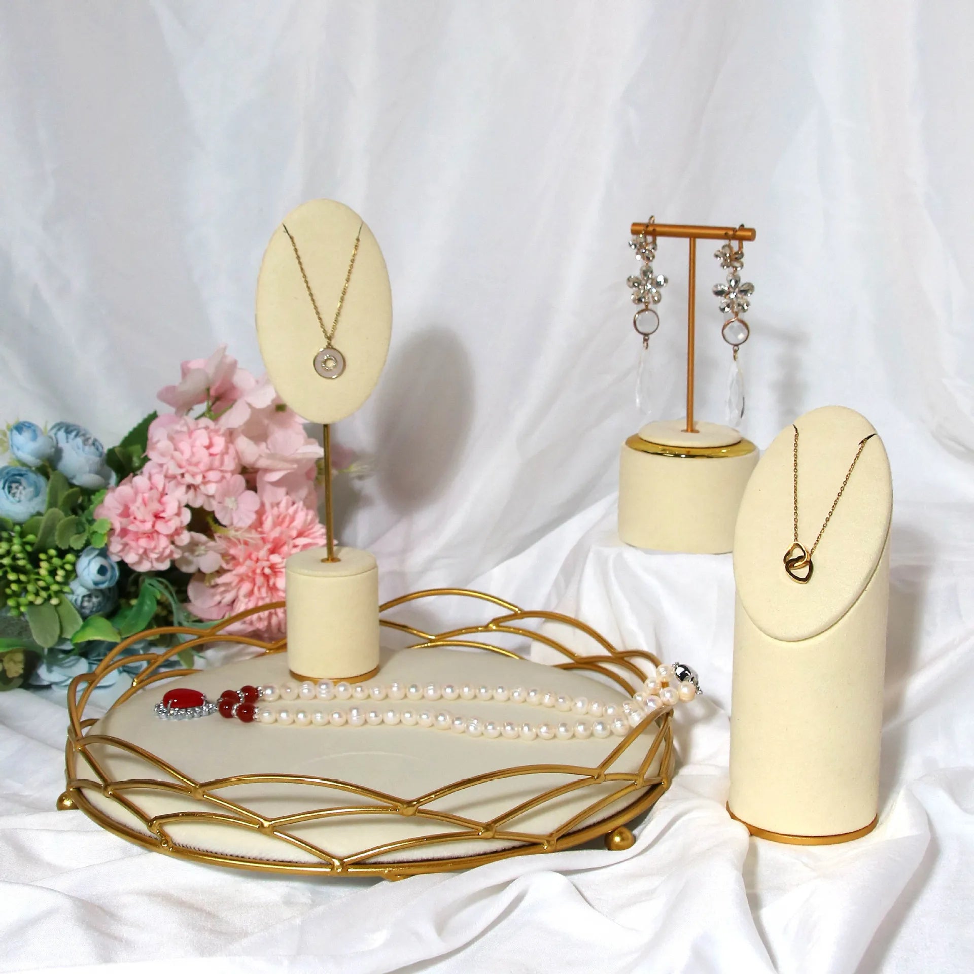 Presentoir Bijoux Buste Cou Collier Boucle Oreille