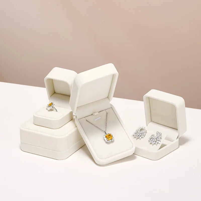 Boite Bagues Velours Classique Mariage Cadeau
