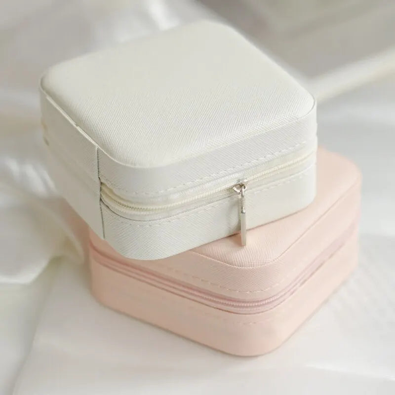 Boite Bijoux Cuir Double Niveau Voyage