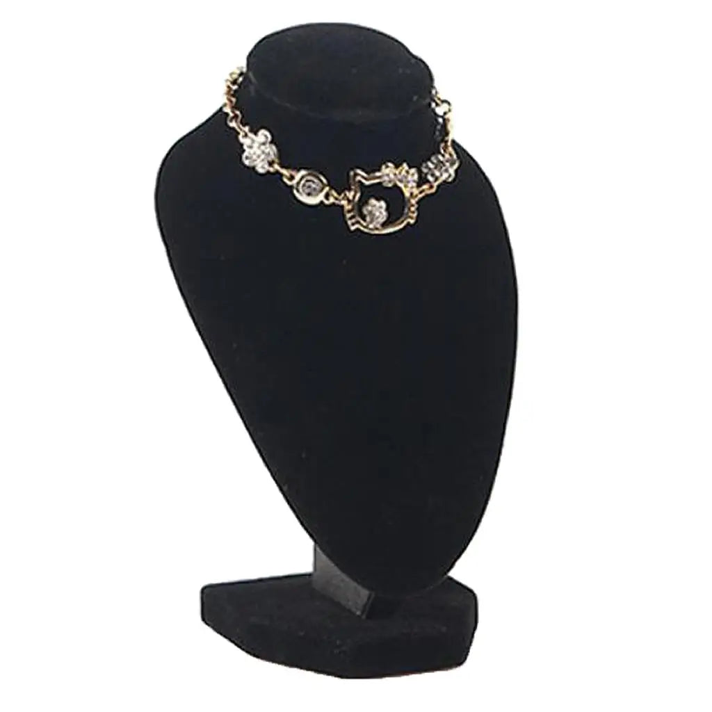 Buste Collier Velours Élégant Vitrine Bijoux