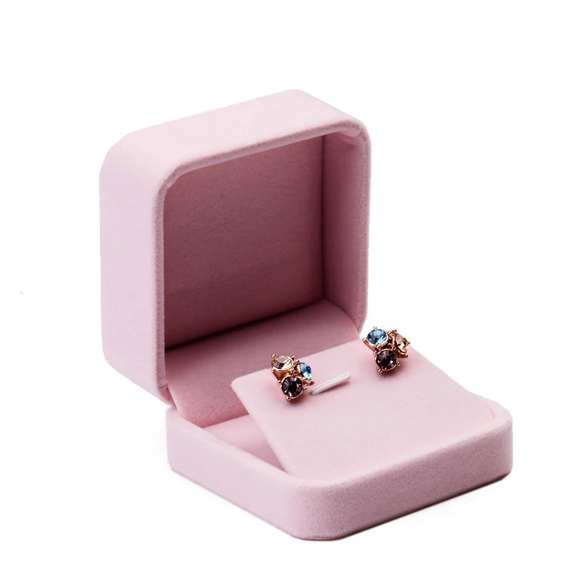 Boite Bagues Velours Classique Mariage Cadeau