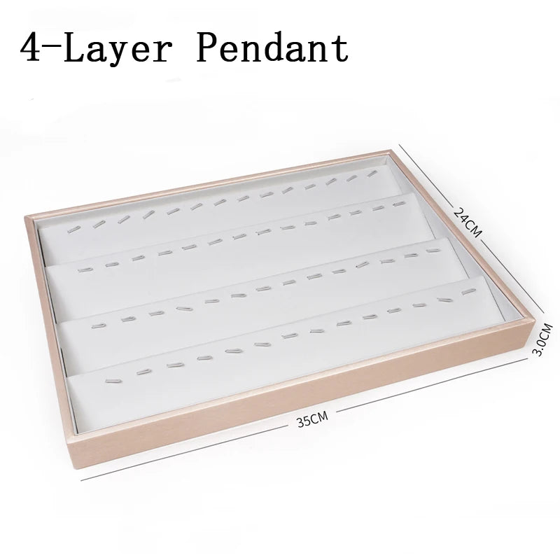 Plateau Bijoux Cuir Empilable Séparateurs Modulaire