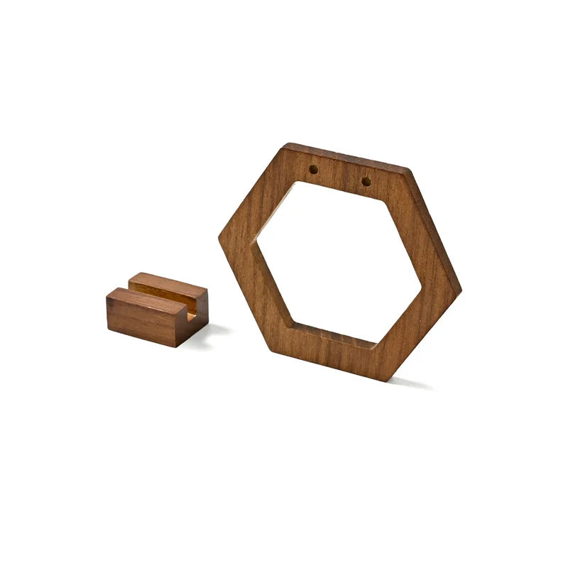 Présentoir Boucle d'Oreille Bois Suspendu Élégant