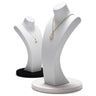 Buste Cou Cuir Blanc Mannequin Pendentif