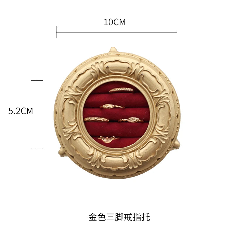 Présentoir Bijoux Cadre Velours Rouge Luxe