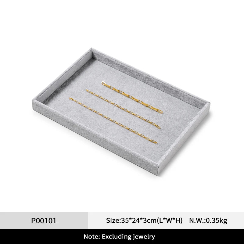 Plateau Bijoux Velours Empilable Doux Tendance