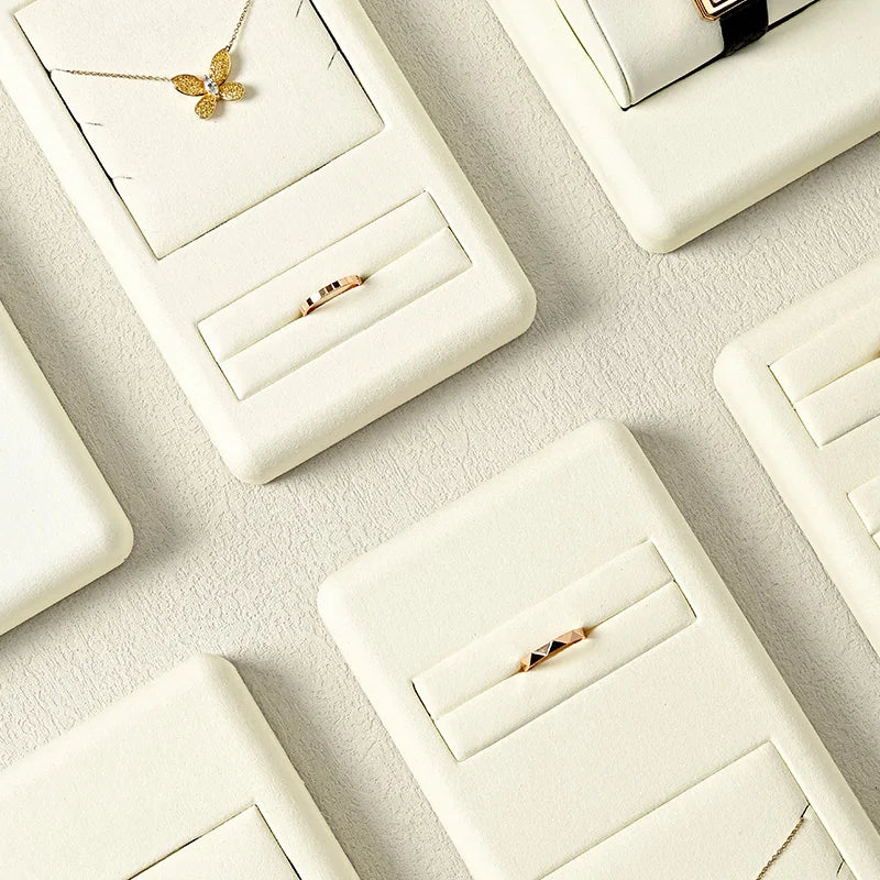 Présentoir Bijoux Daim Beige Multi Supports