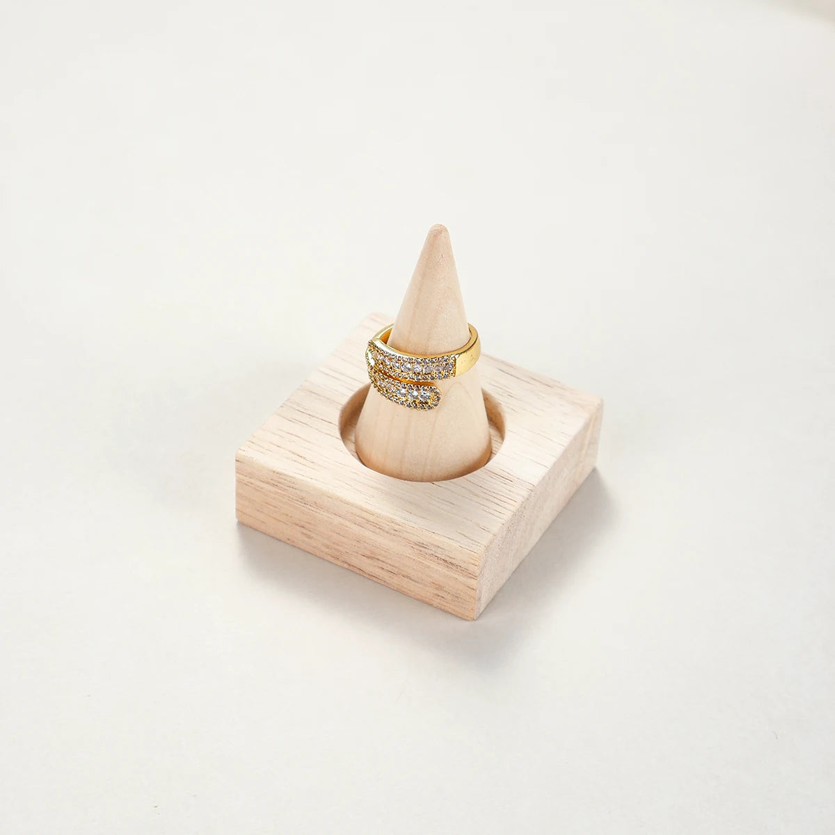 Présentoir Bois Bague Doigt Amovible